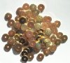 50 1x8mm Gold Plated Metal Rondelle Beads